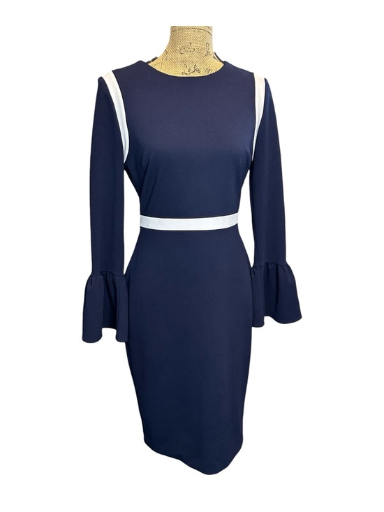 🌻 Calvin Klein Bell-Sleeve Sheath Dress #603 - Picture 3 of 12